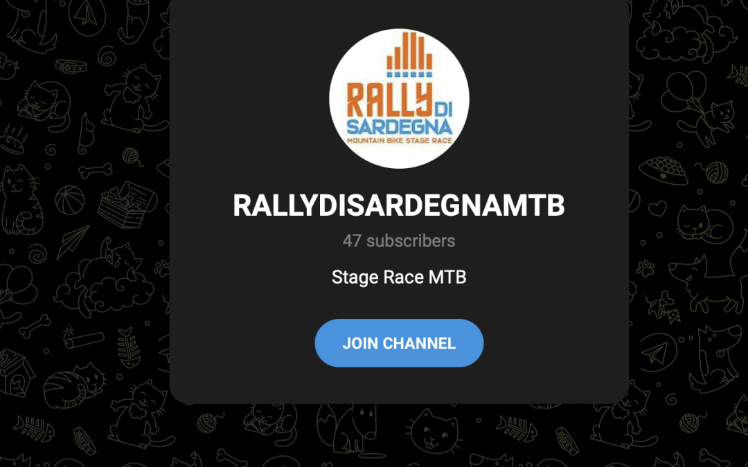 Subscribe to the Sardinia MTB Rally telegram channel